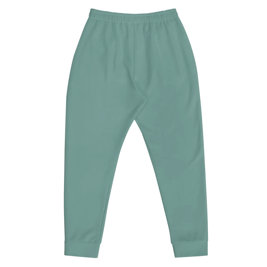 Plain Medium Teal Green Soft Summer Recycled Polyester Premium Men's Joggers by Treasure Pie product image (5)