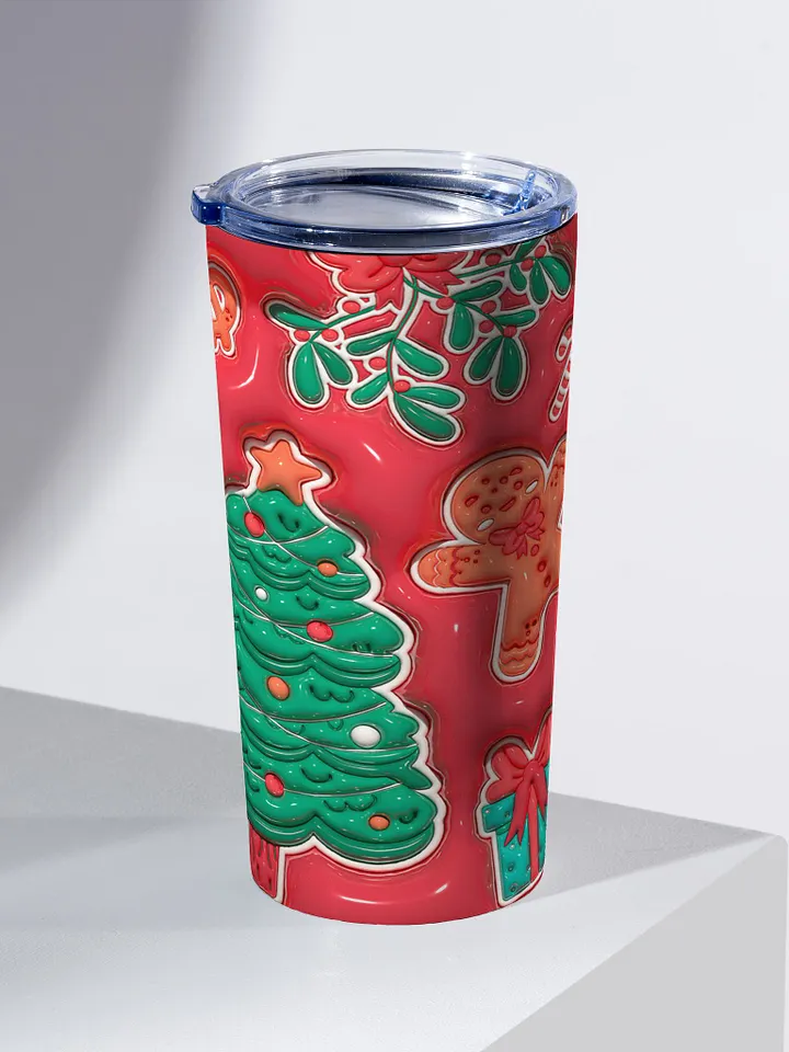 Cherry Red Christmas Treats Stainless Steel Tumbler product image (2)
