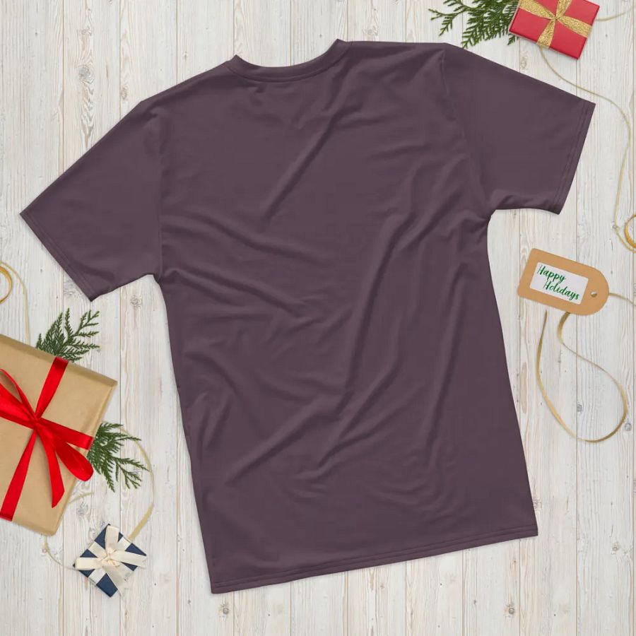 Plain Mauve Soft Summer Men's Crewneck Polyester Heavyweight Premium T-Shirt by Treasure Pie product image (12)
