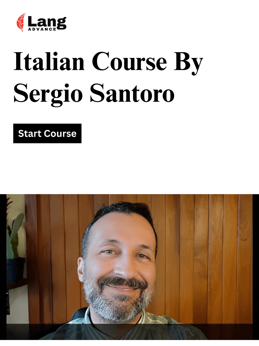 Italian Course By Sergio Santoro product image (1)