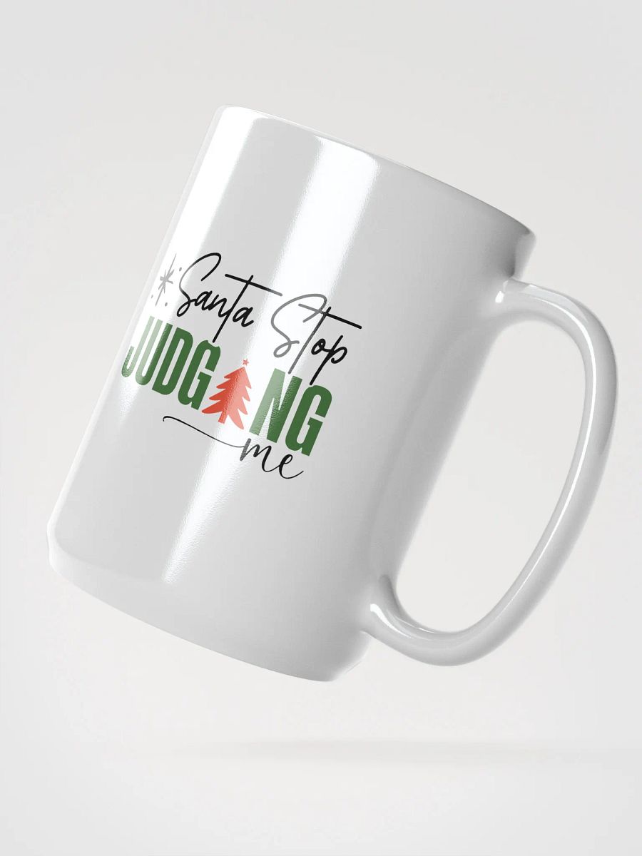 Festive Judging White Glossy Mug product image (2)