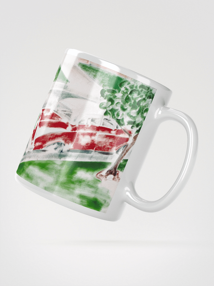 On the Road with No Memories White Glossy Mug product image (4)