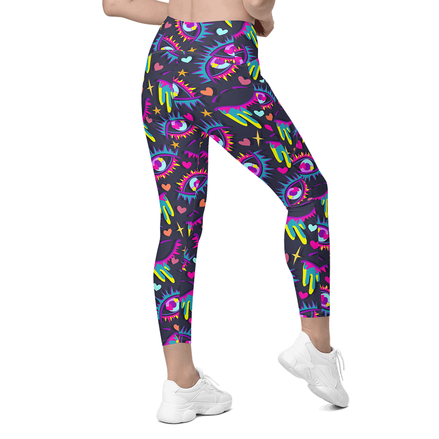 *ALL* Sizes Teal Eye Leggings W/ POCKETS 2.0 product image (8)