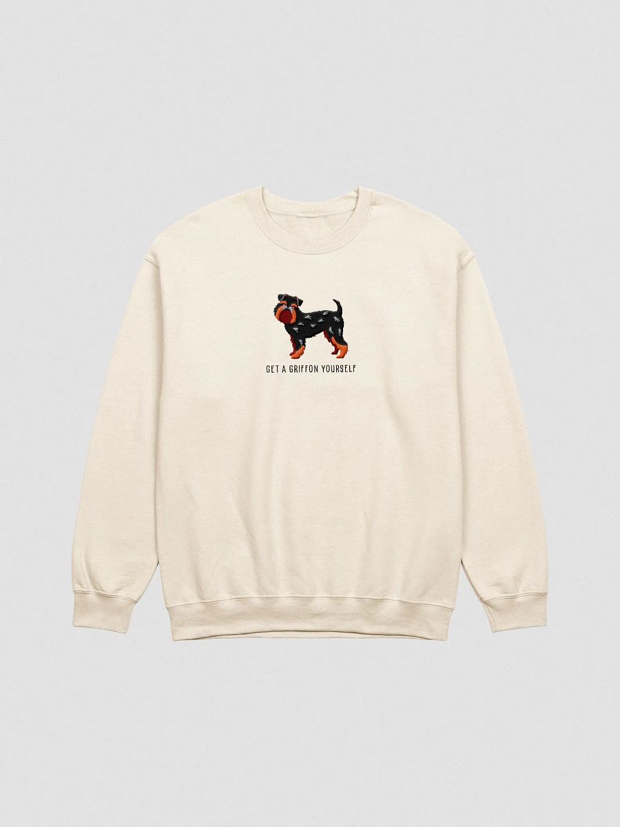 Get a Griffon Yourself Sweatshirt (Embroidered) of a Brussels Griffon(Black & Tan) product image (4)