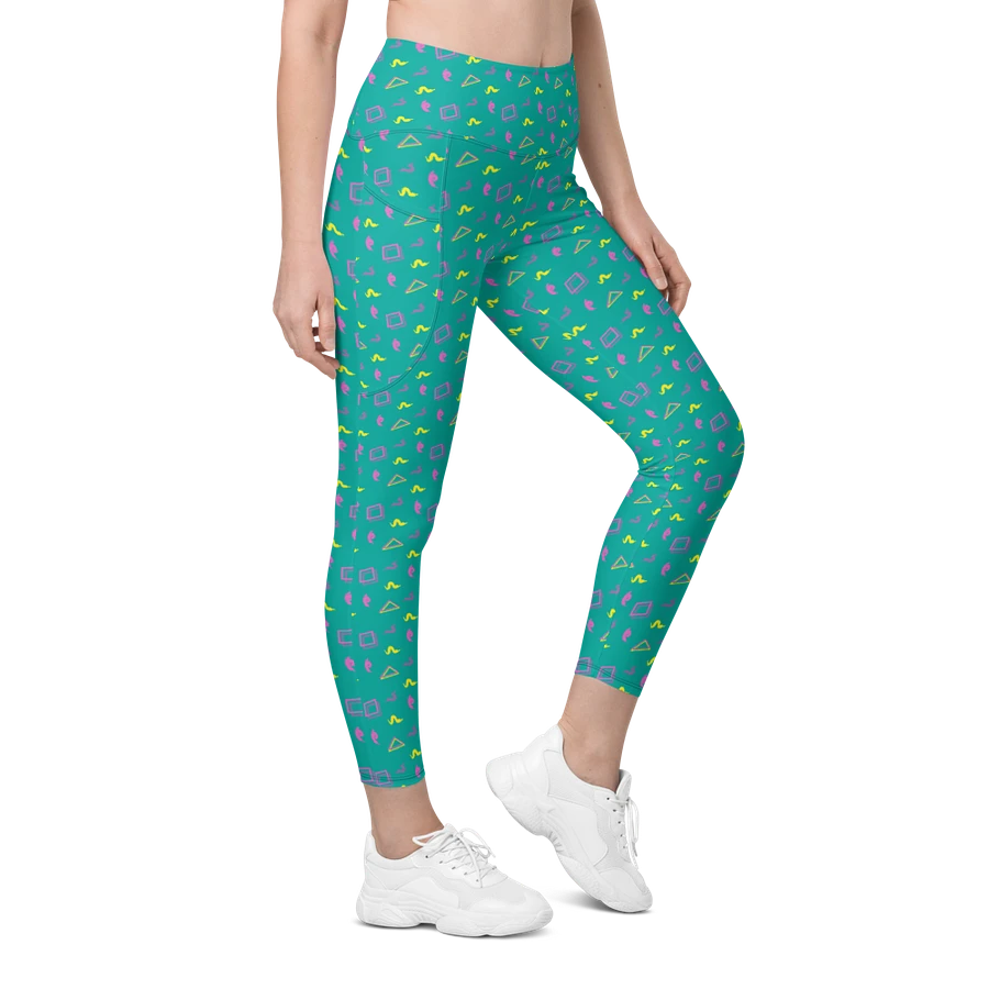 Oh Worm? teal pattern pocket leggings product image (5)