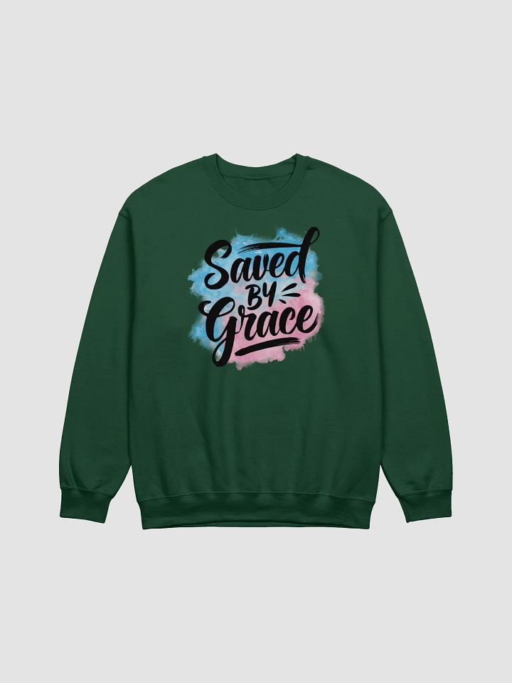 Saved By Grace | Christian Sweatshirt with Inspirational Design product image (11)