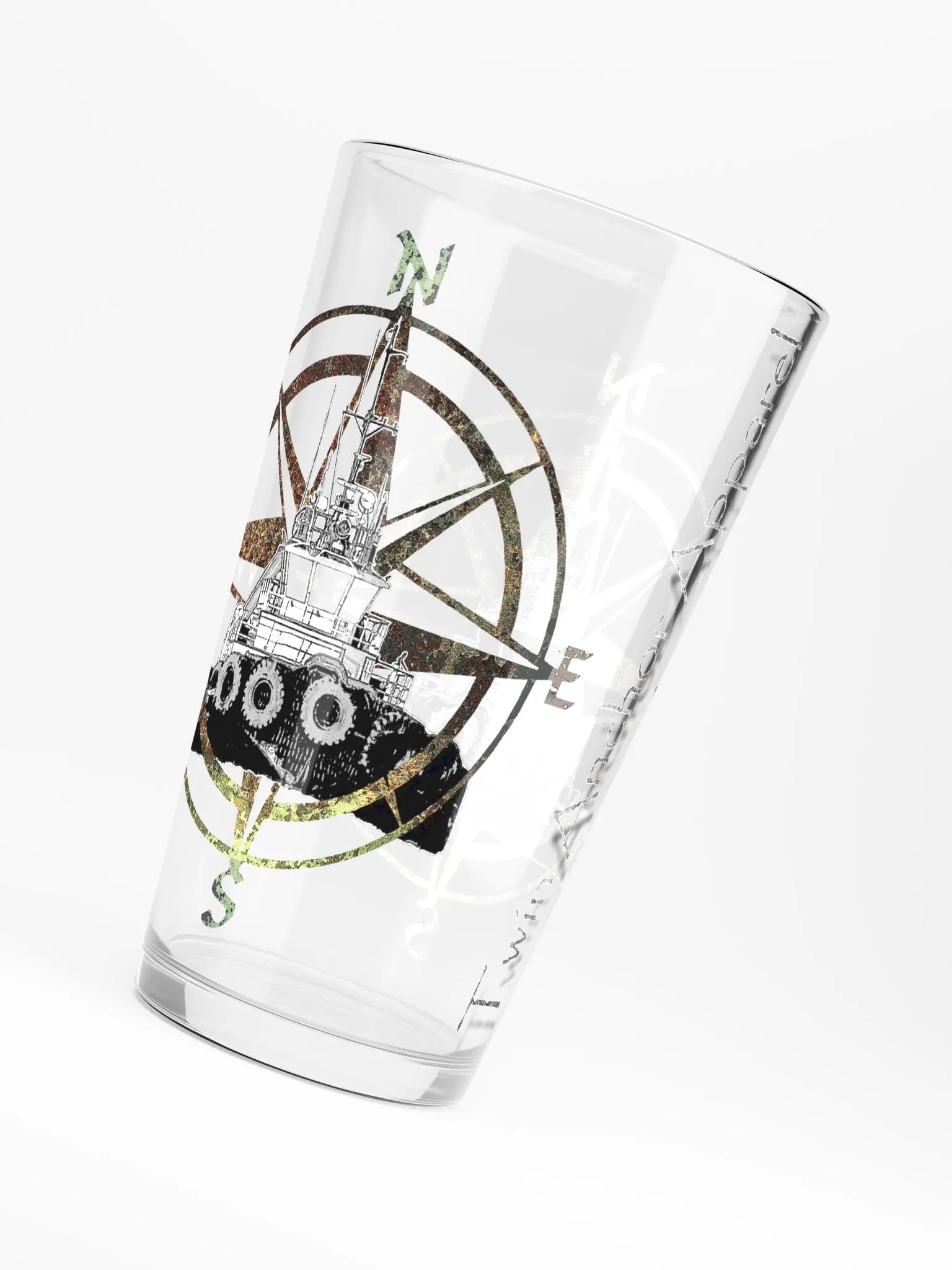 Compass Rose Marshall Foss 16oz Pint Glass product image (6)