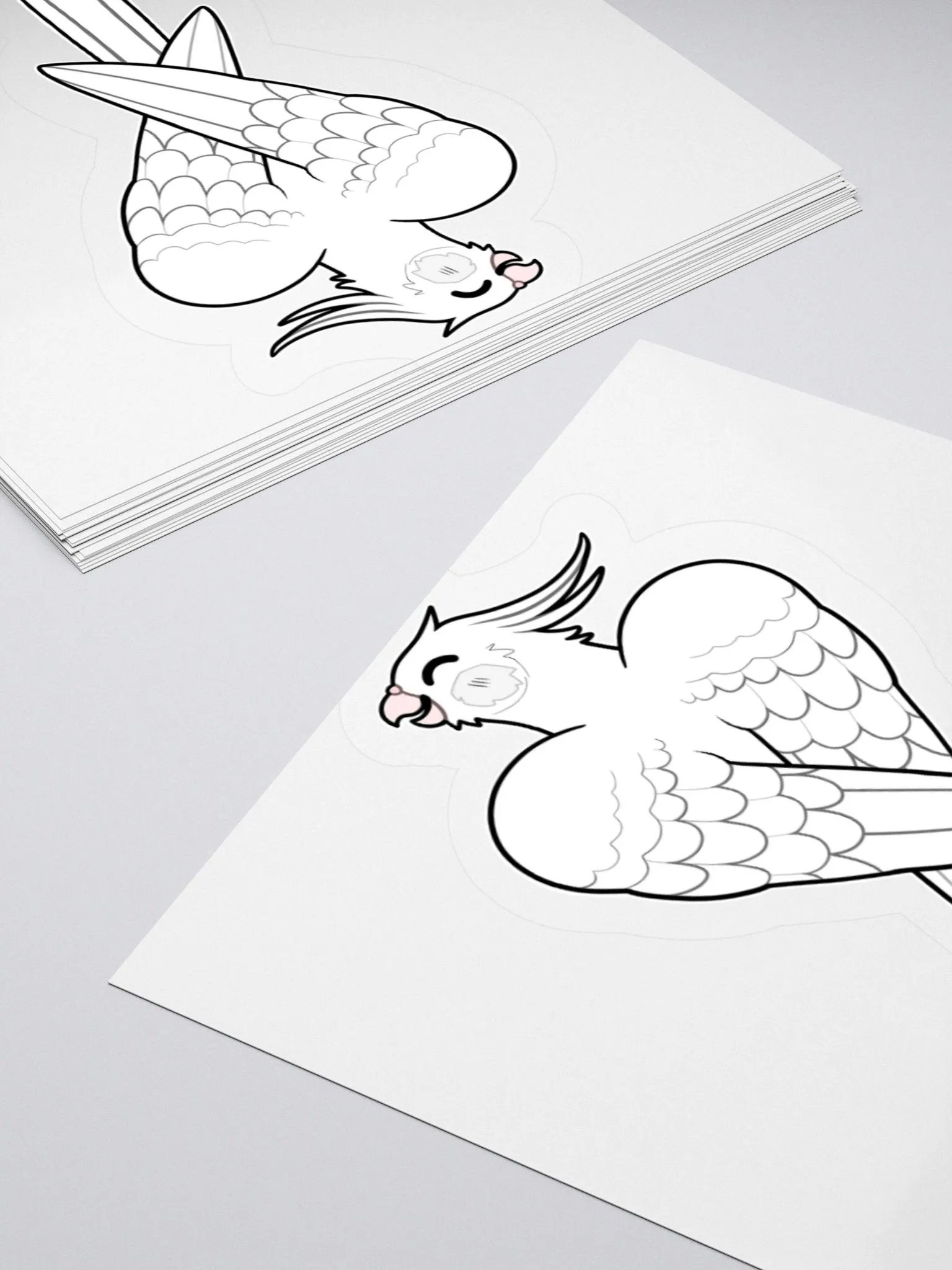 PRETTY BIRD STICKER (White) product image (8)