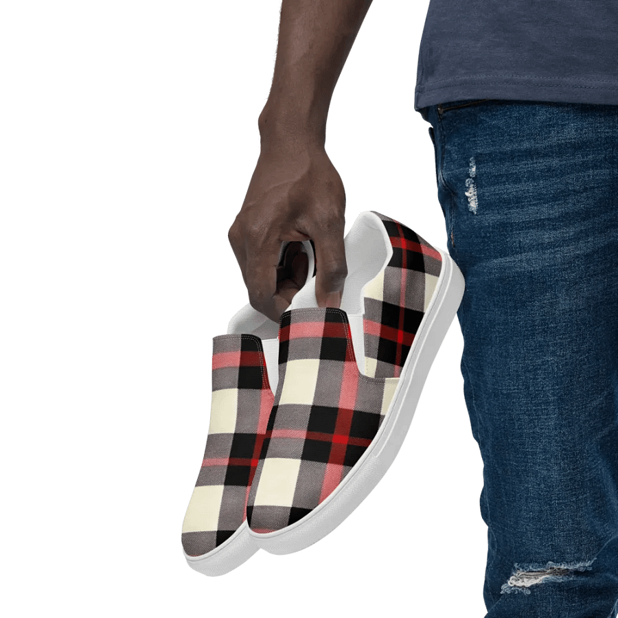 Crisscross Plaid Men's Slip-Ons product image (6)