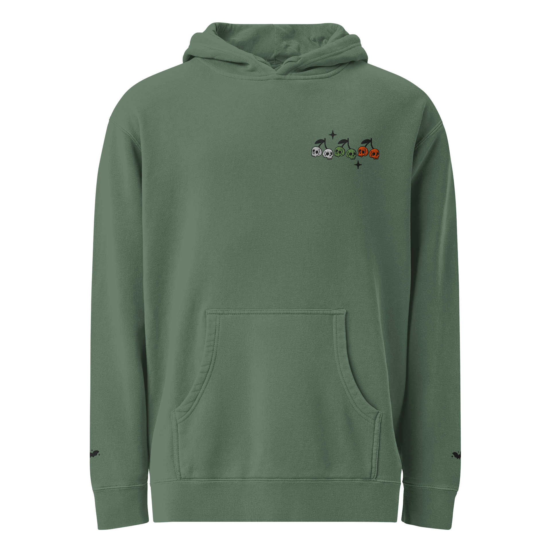 skull cherries embroidered sweatsuit - top product image (4)