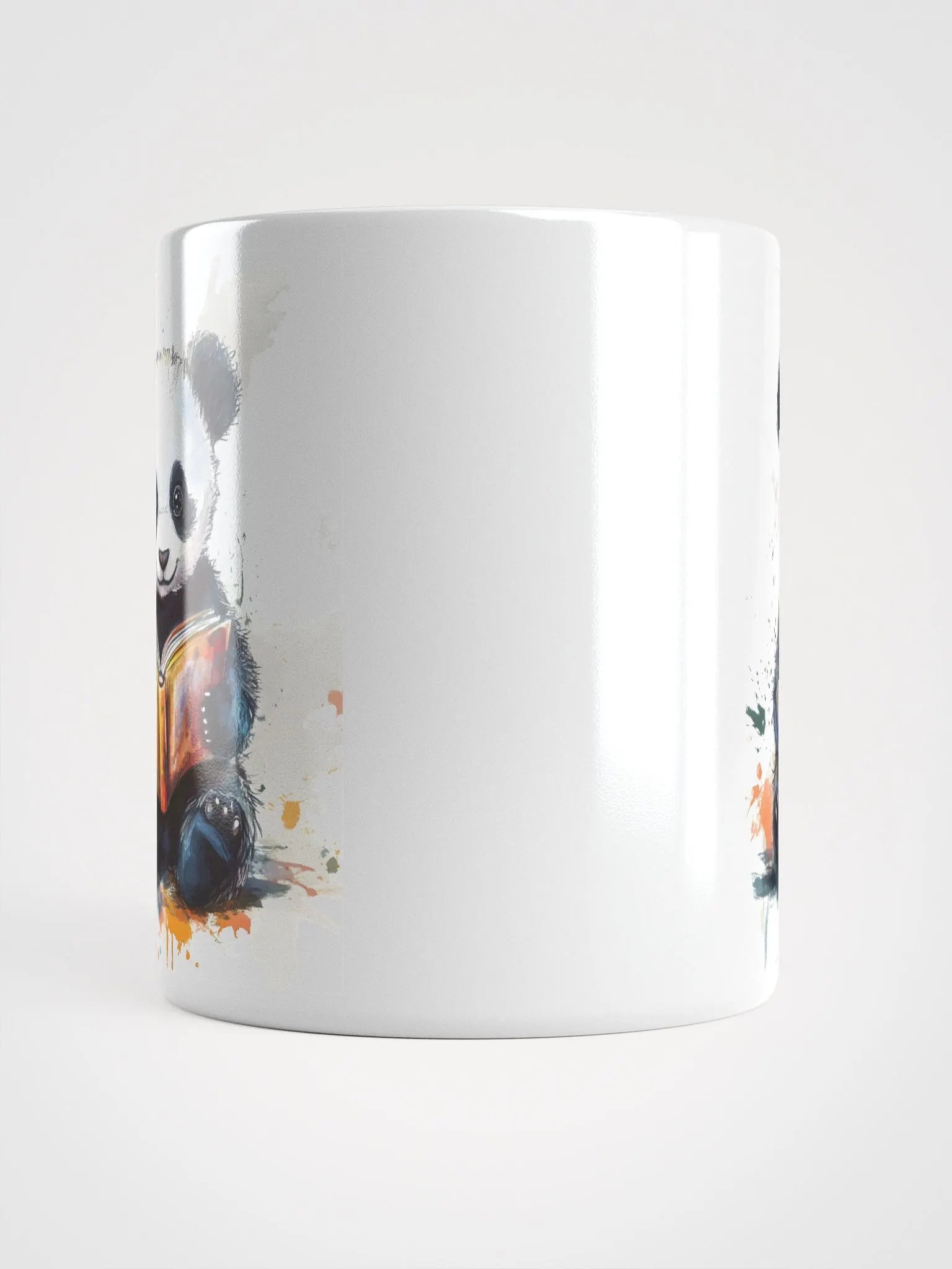 Colorful Baby Panda Reading Mug product image (13)