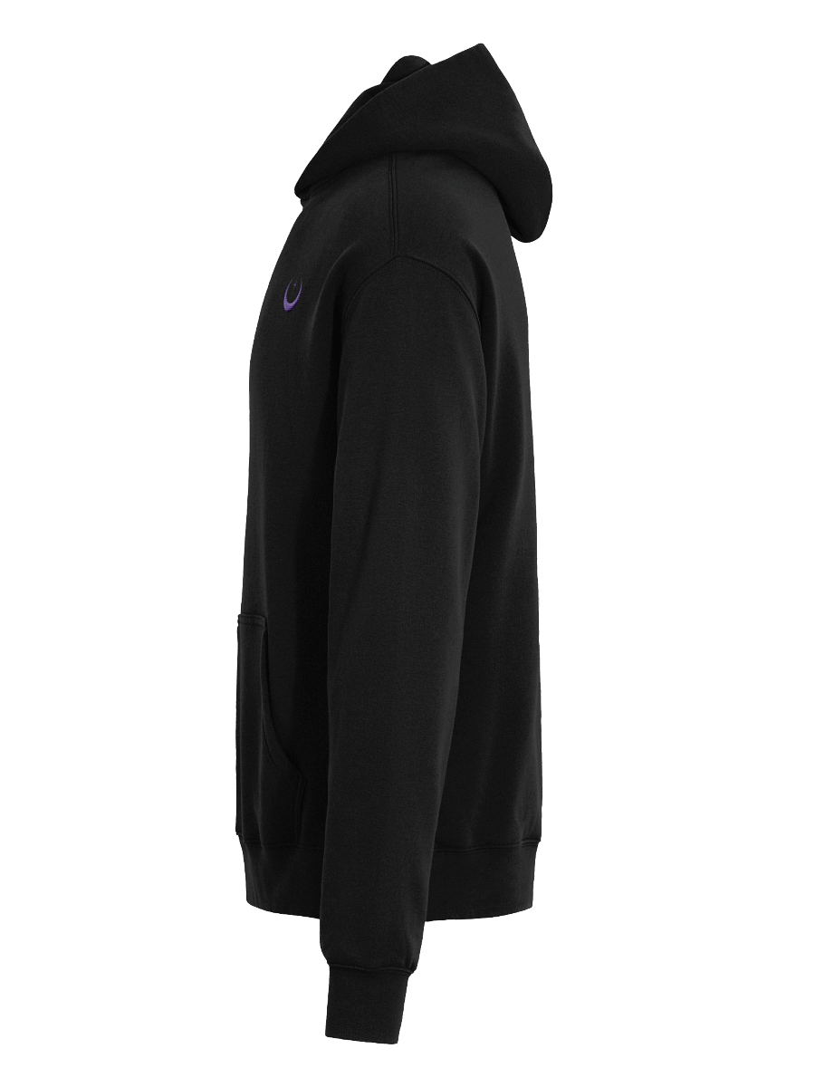 Purple Embroidered Moon Unisex Oversized Hoodie product image (7)