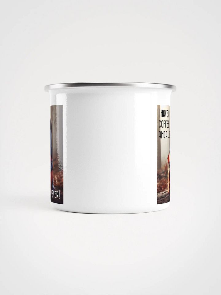 Coffee and a Leaf Enamel Mug product image (2)