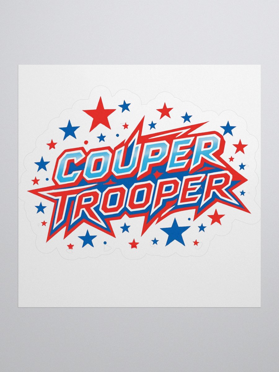 Patriotic Couper Trooper Sticker product image (1)