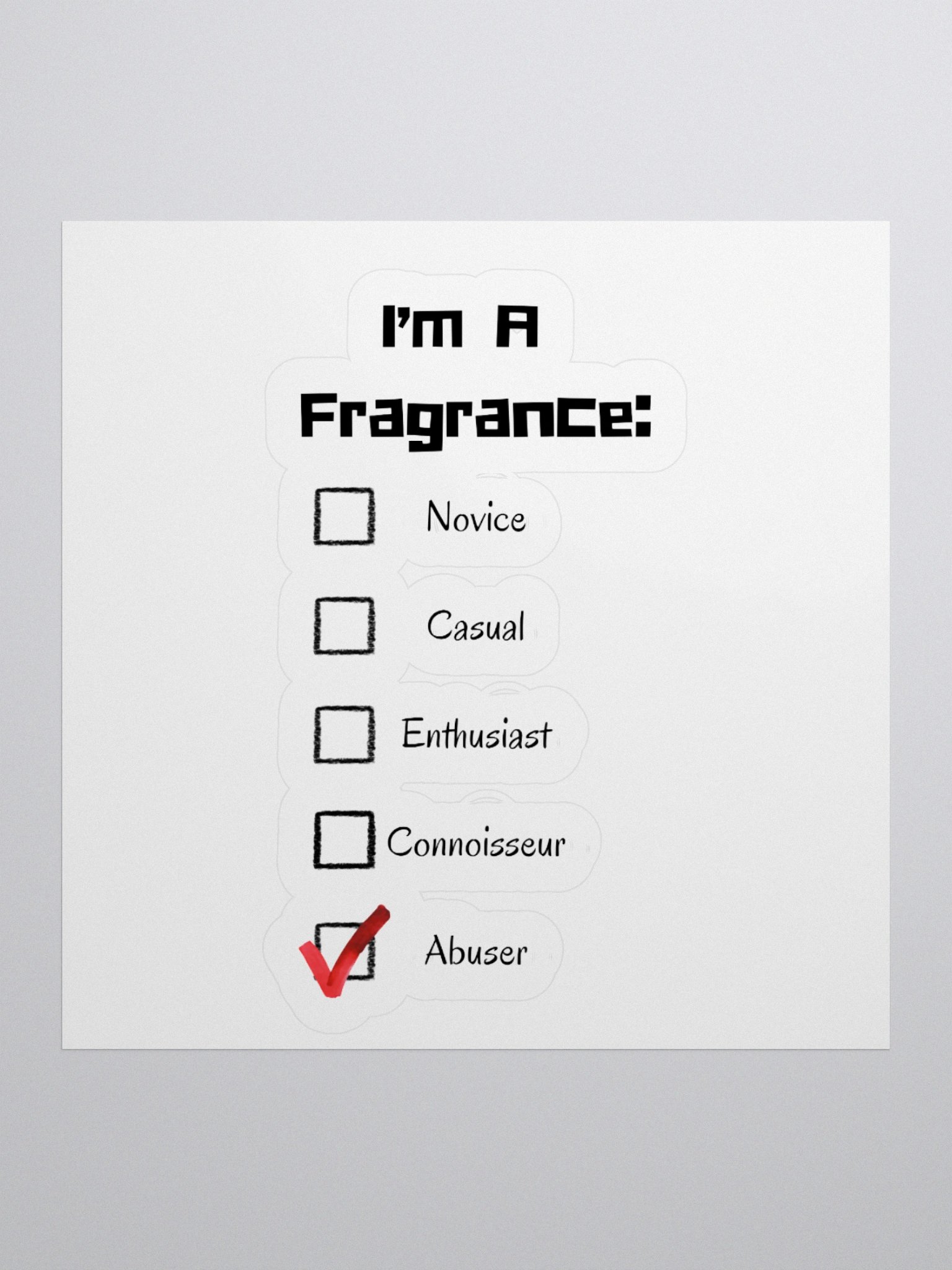 Fragrance Abuser Kiss Cut Stickers product image (2)