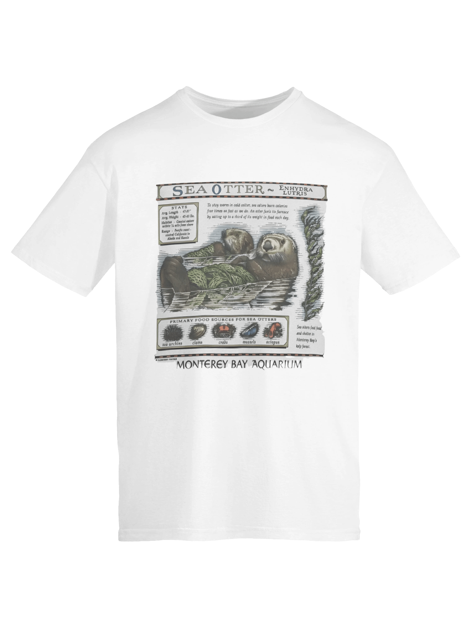 Sea Otter Monterey Bay Aquarium T-shirt product image (6)