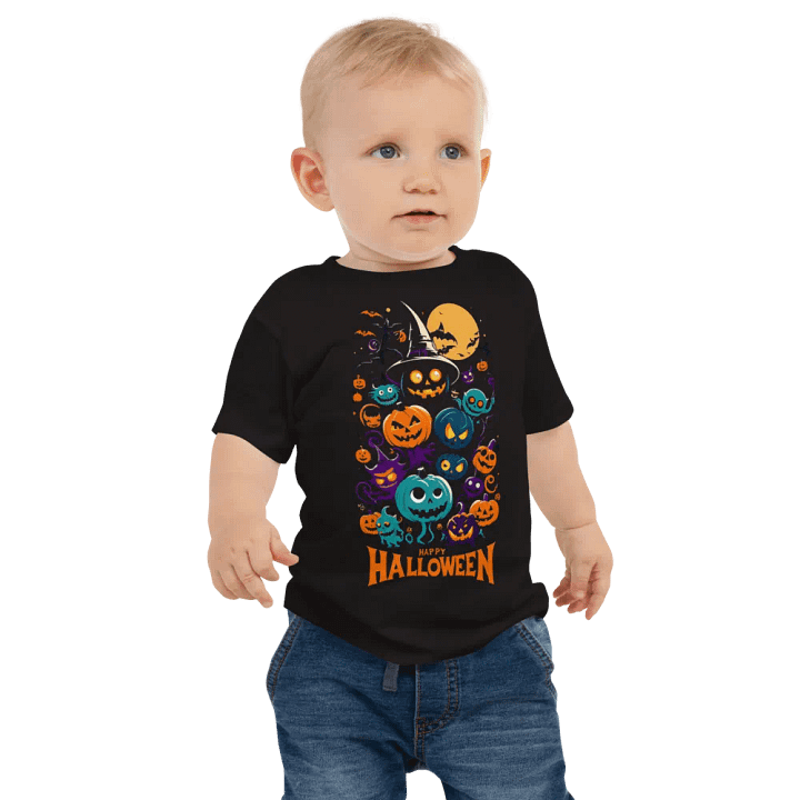 Retro Happy Halloween Baby Tee product image (1)