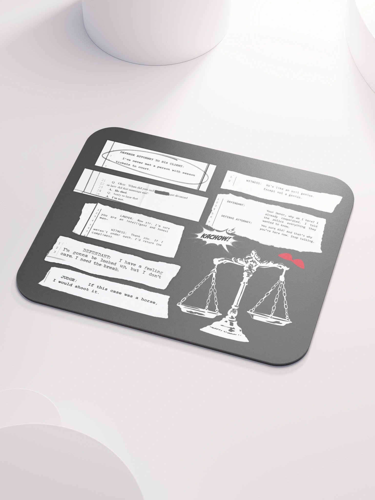 Iconic Court Transcripts Mousepad product image (3)