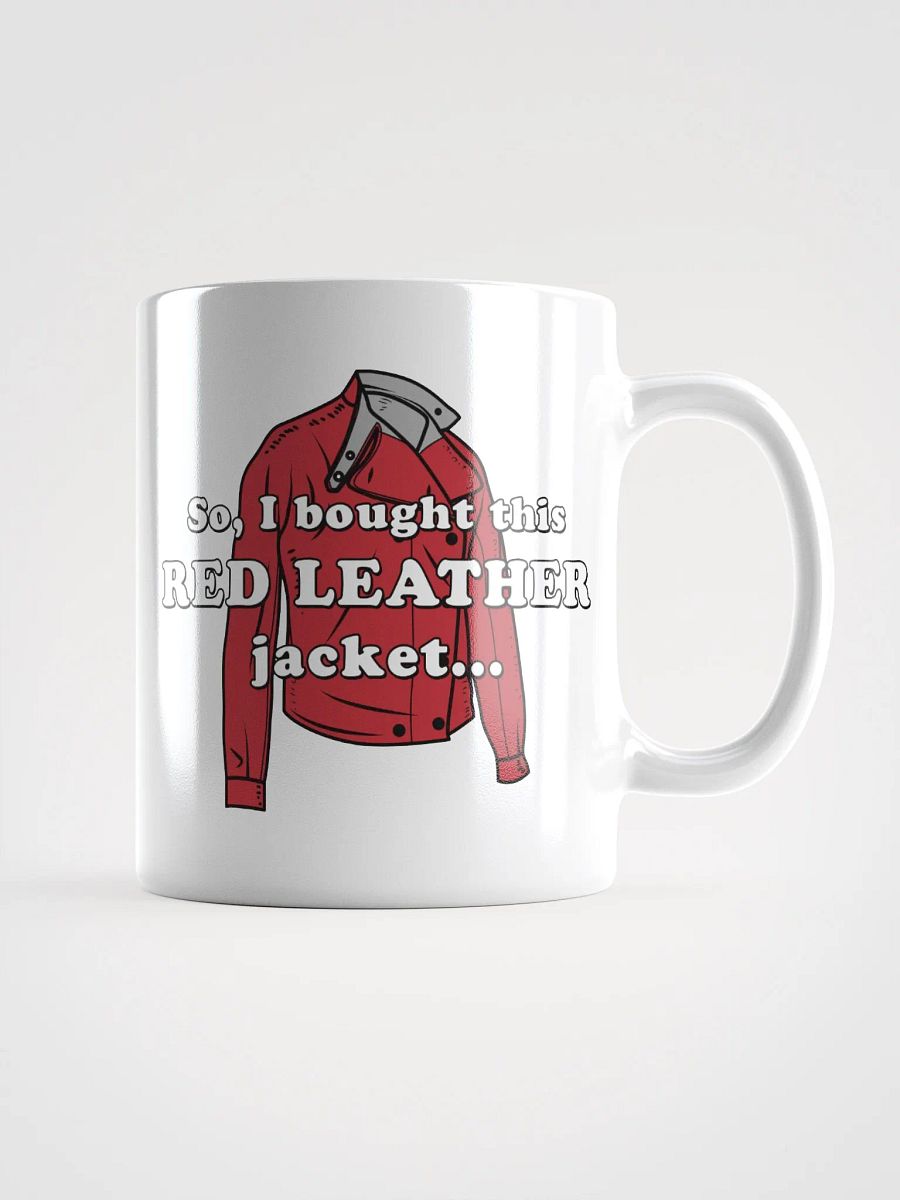Red Leather Jacket - White Mug product image (2)