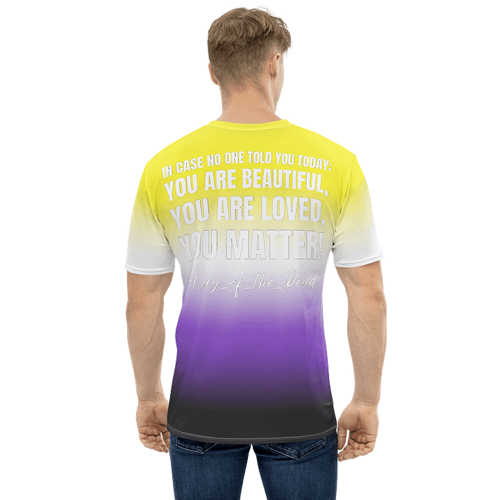 Kay_of_the_Dead Pride Logo Nonbinary Pride Tee product image (2)
