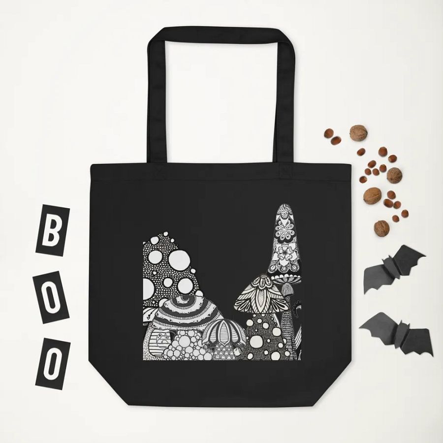 Whimsical Mushroom Tote Bag product image (5)