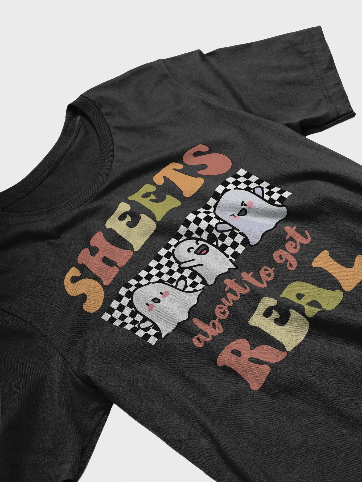 Funny Halloween Sheets About To Get Real Cute Ghost Costume T-Shirt product image (15)
