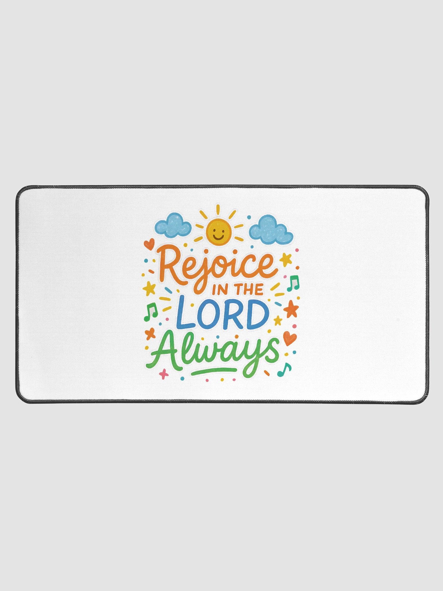 Rejoice in the LORD Always - Desk Mat product image (1)