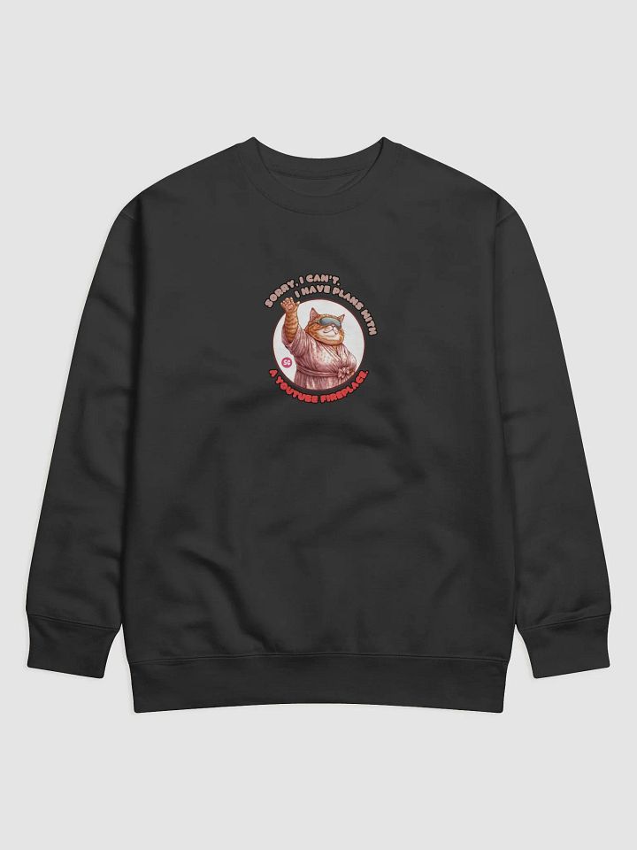 Cozy Cat - Sorry, I Can't. I Have Plans With a YouTube Fireplace | Sweatshirt product image (1)