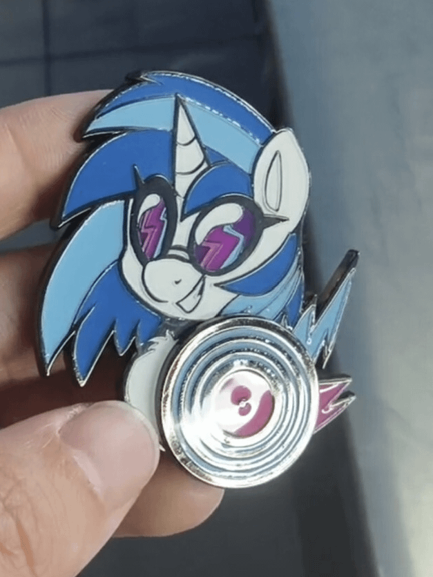Vinyl Scratch Spinning Pin - PREORDER product image (1)
