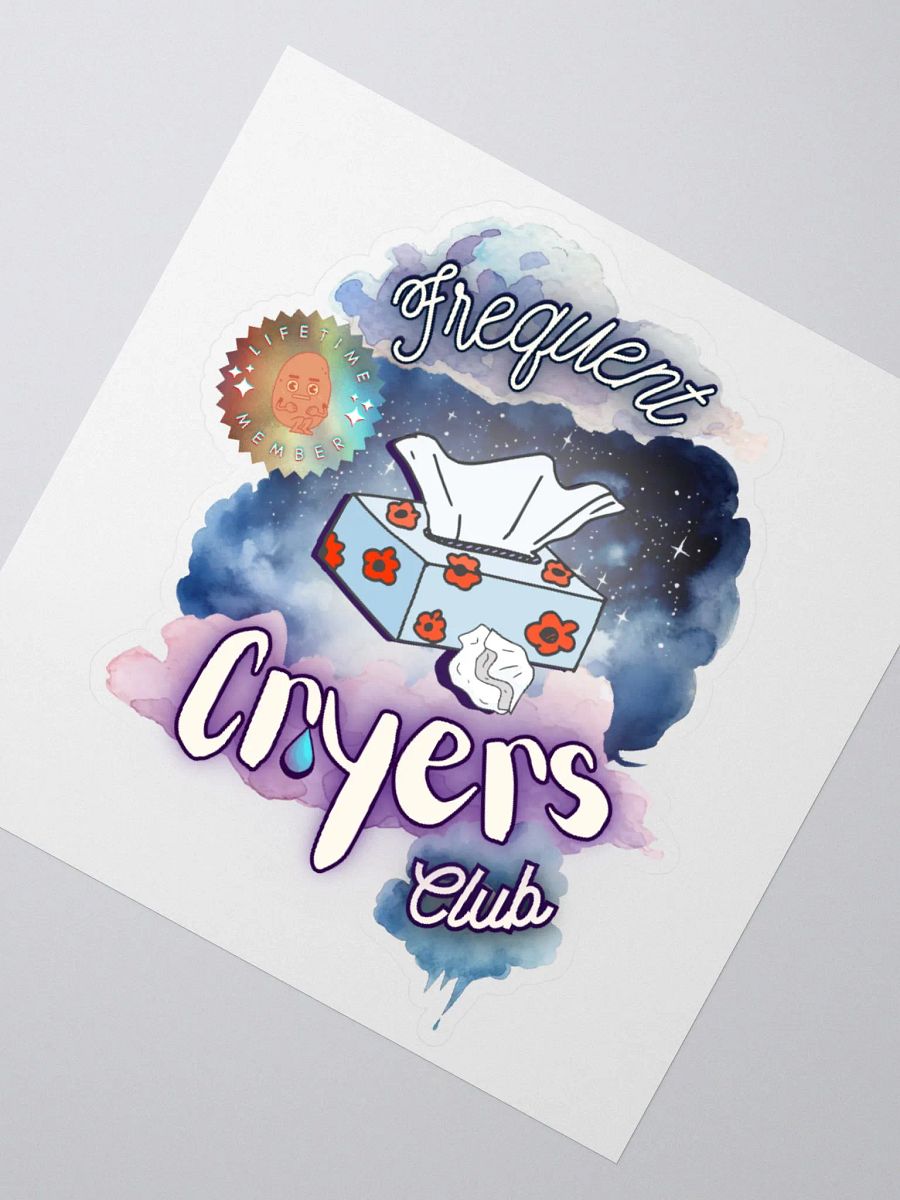 FREQUENT CRYERS CLUB kiss-cut sticker product image (2)
