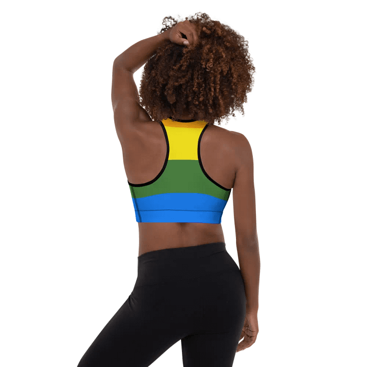 Rainbow Burst Padded Sports Bra product image (2)