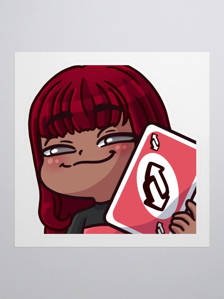TweedleLiras Uno Reverse Kisscut Sticker product image (1)