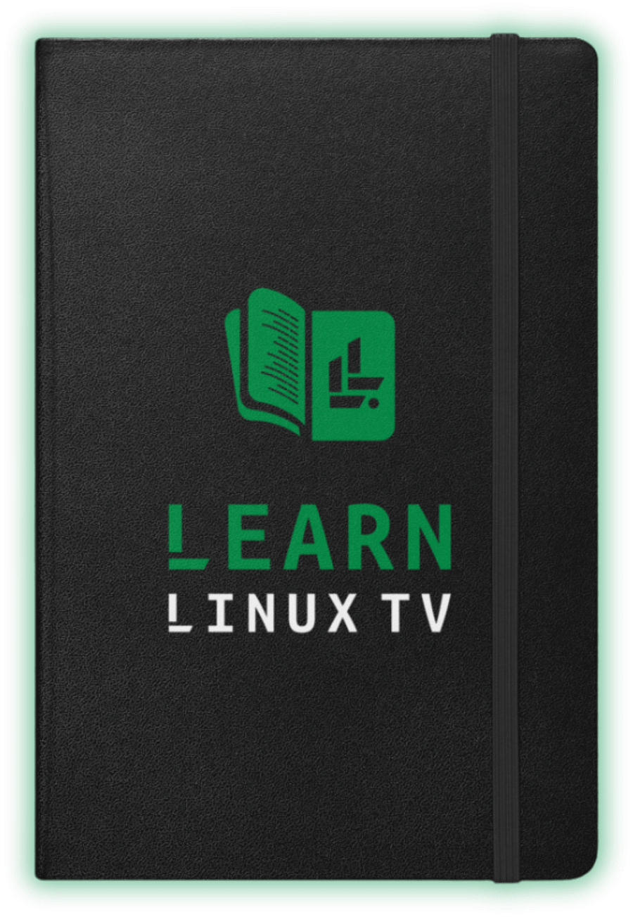 Learn Linux TV Hardcover Notebook product image (1)
