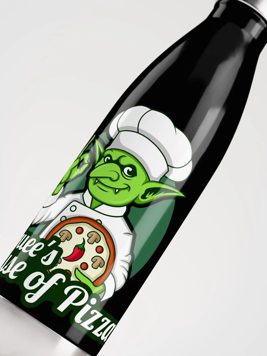 Squee’s House of Pizza Stainless Steel Water Bottle product image (5)