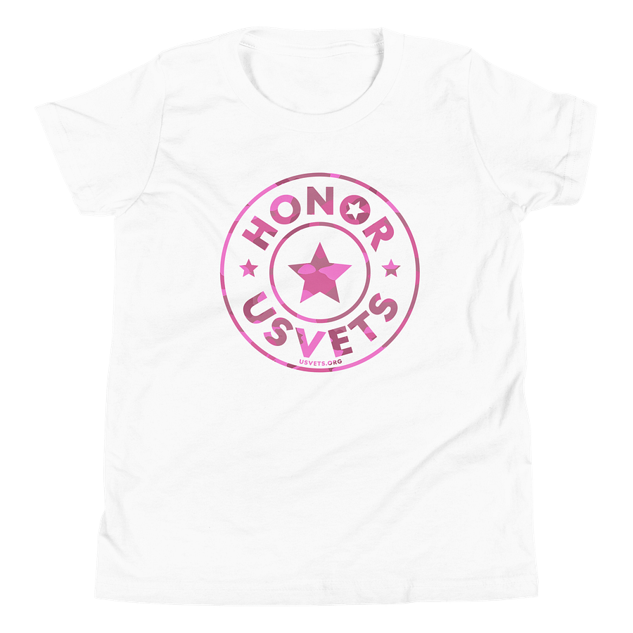 Pink HONORUSVETS Star Youth Tee - Limited Edition product image (22)
