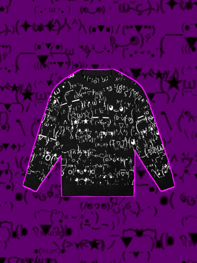 kaomoji knit sweater product image (1)
