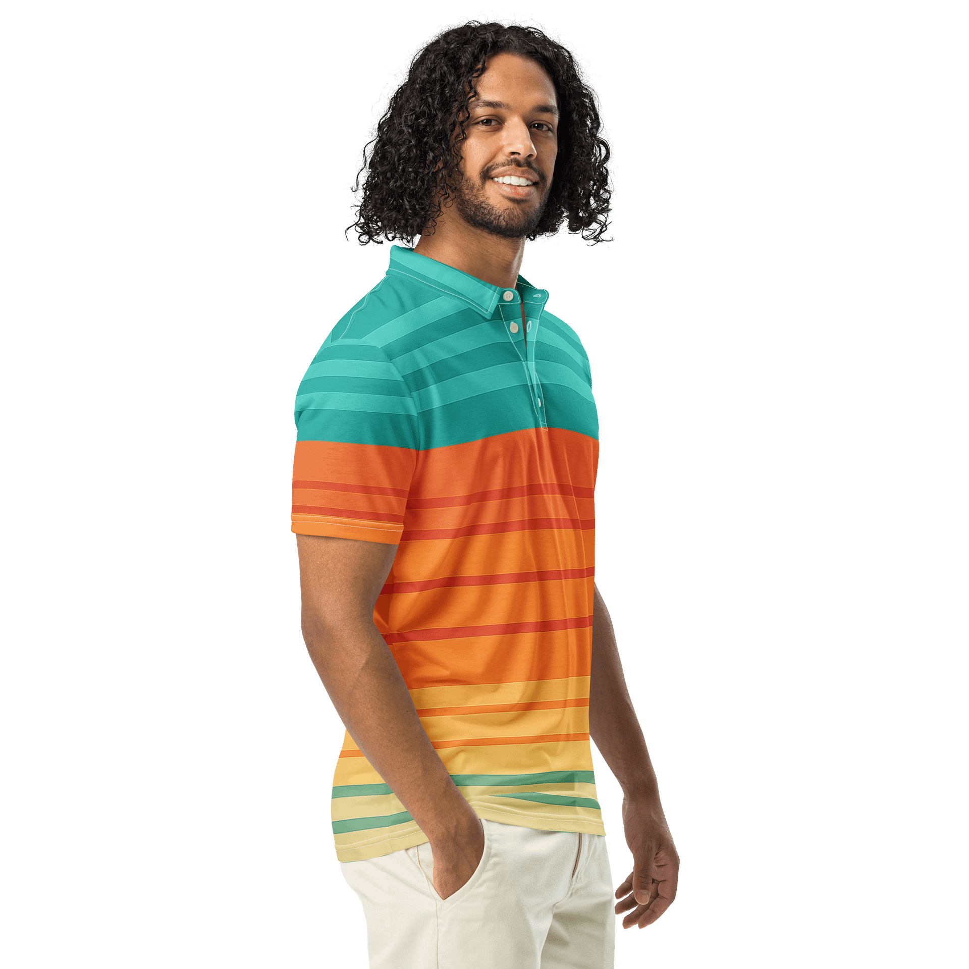 🌅 ZENITH Gradient Stripes Polo product image (4)