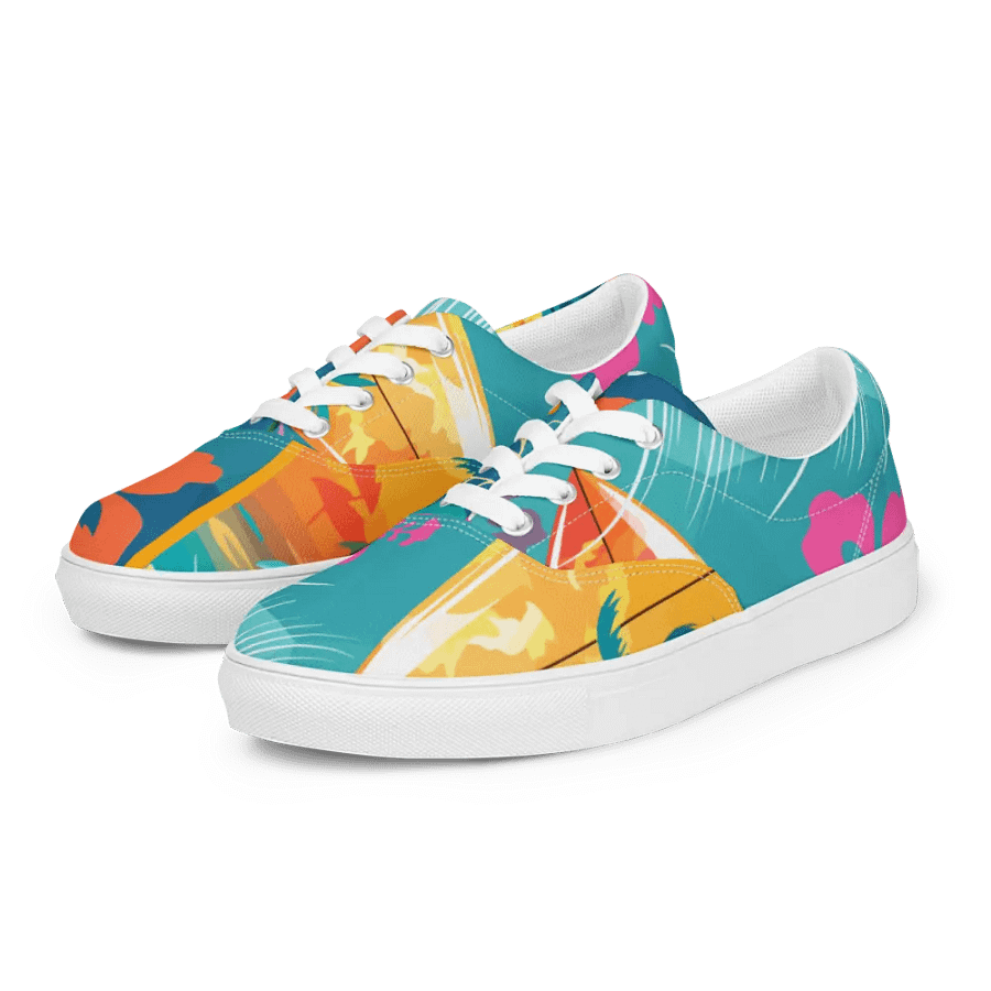 Tropical Escape Lace-Up Canvas Shoes product image (10)