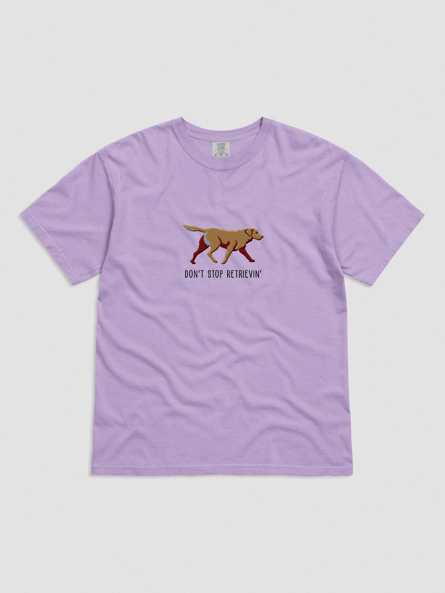 Don't Stop Retrievin' T-Shirt(Embroidered) of a Chesapeake Bay Retriever(Tan) product image (41)