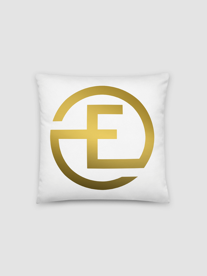 EO Logo White Pillow product image (2)