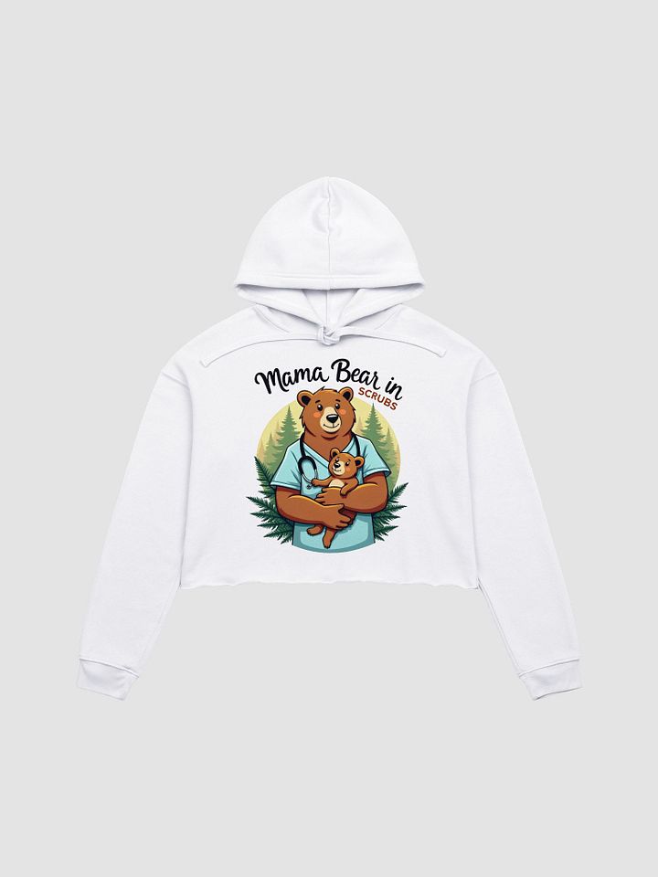 Mama Bear in Scrubs Crop Hoodie product image (4)