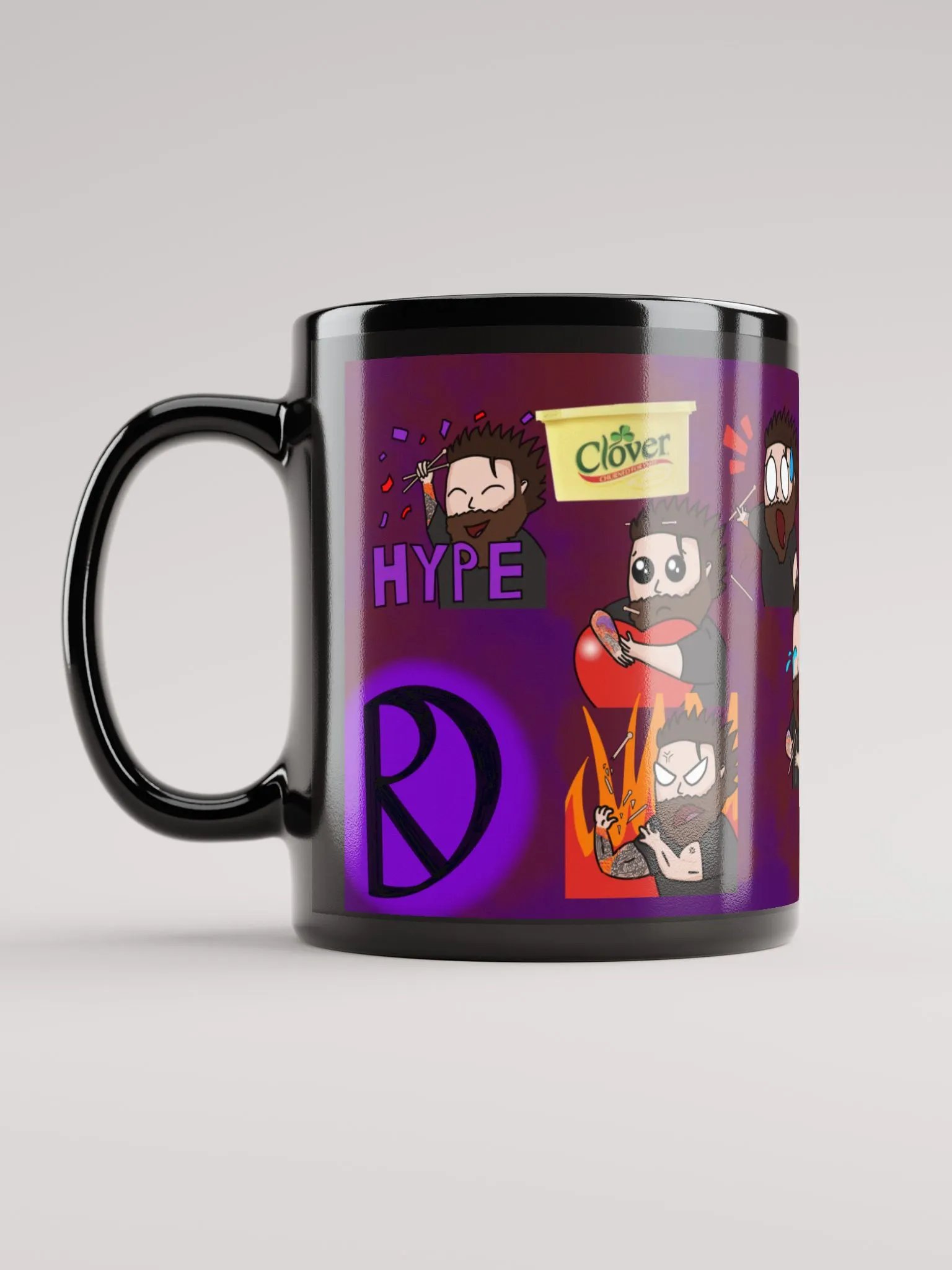 Black Emote Wall Mug product image (12)