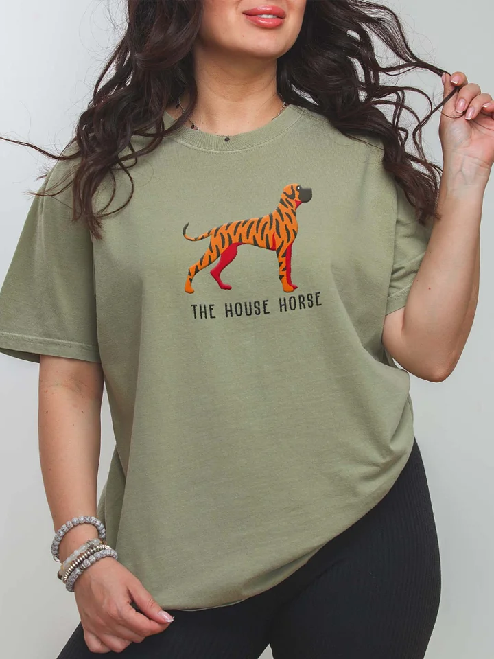 The House Horse T-Shirt(Embroidered) of a Great Dane(Brindle) product image (2)