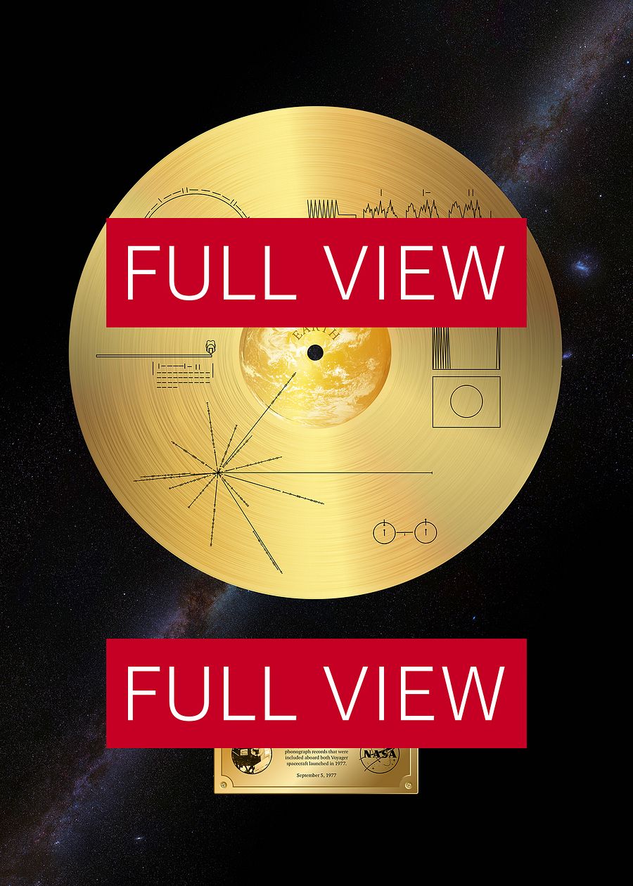 NASA Voyager 1 Golden Record — space poster, science print product image (4)
