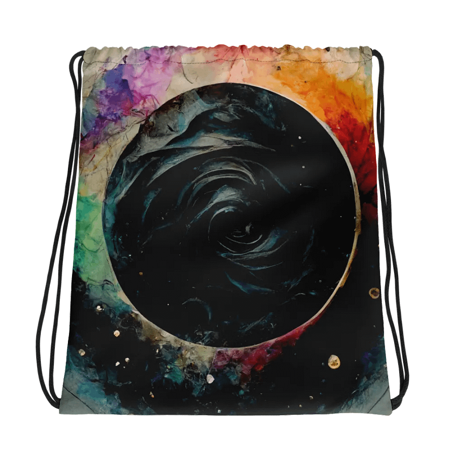 Cosmic Swirl All-Over Drawstring Bag product image (1)
