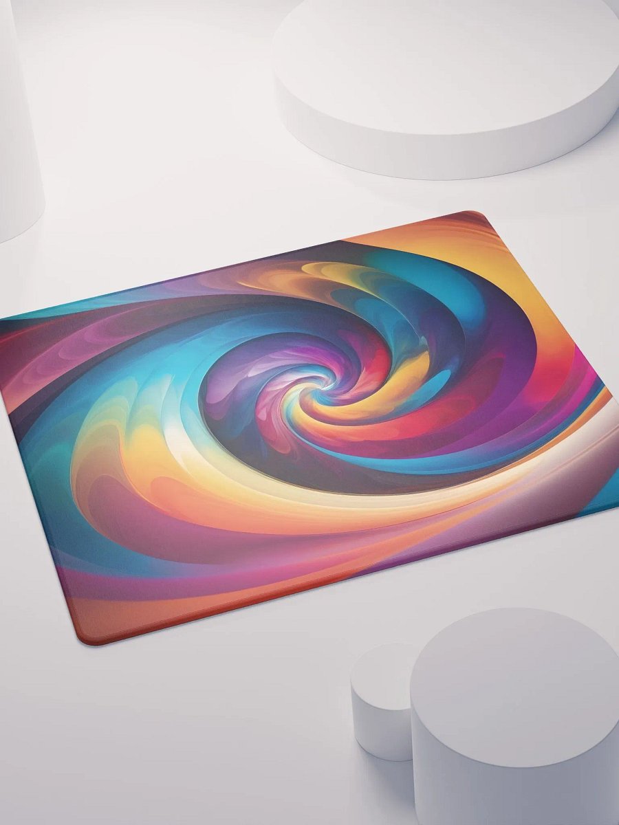 The Psychedelic Rainbow Spiral Gaming Mouse Pad product image (7)
