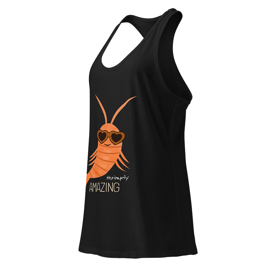 Amazing Shrimp Heart Sunglasses Racerback Tank product image (3)