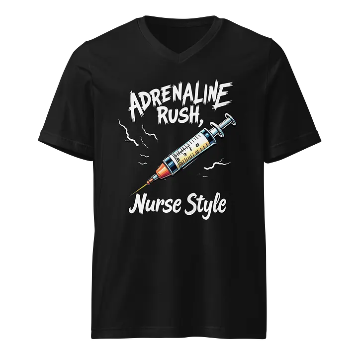 Adrenaline Rush Nurse Style V-Neck Tee product image (1)