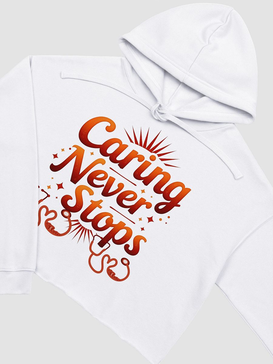 Caring Never Stops Crop Hoodie product image (23)