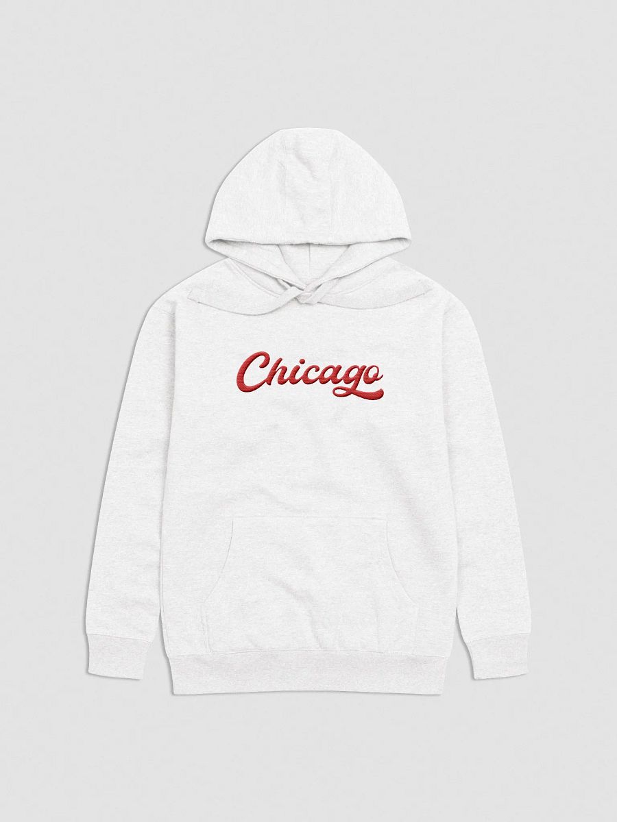 Embroidered Chicago Script Unisex Premium Hoodie product image (1)